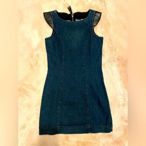 Denim mini dress